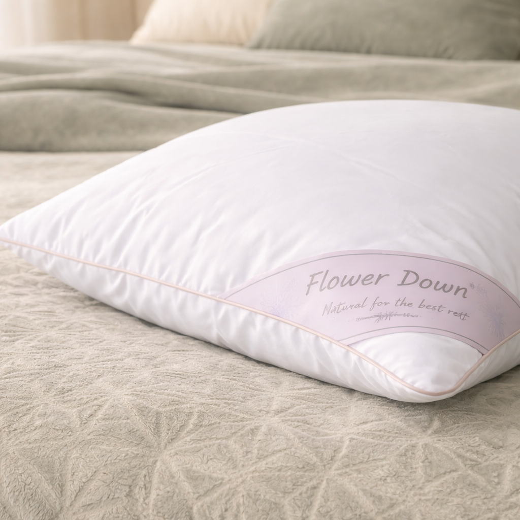 Flower down pillow