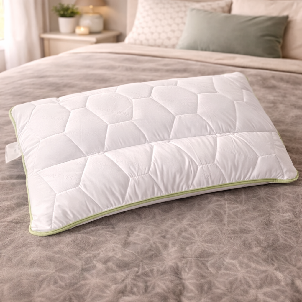 ALOE VERA PREMIUM Pillow with Memory Foam Neck Support