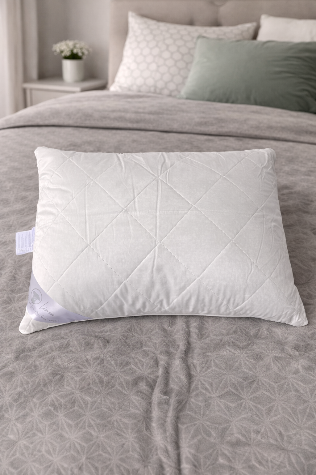 Linen Quilted Pillow