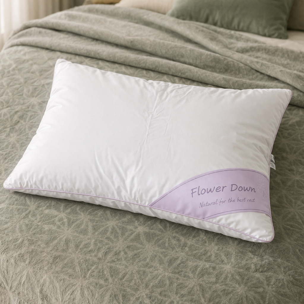Flower down pillow