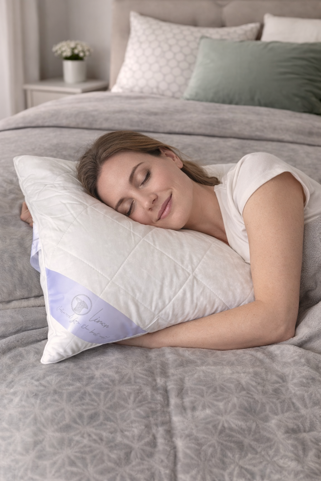 Linen Quilted Pillow