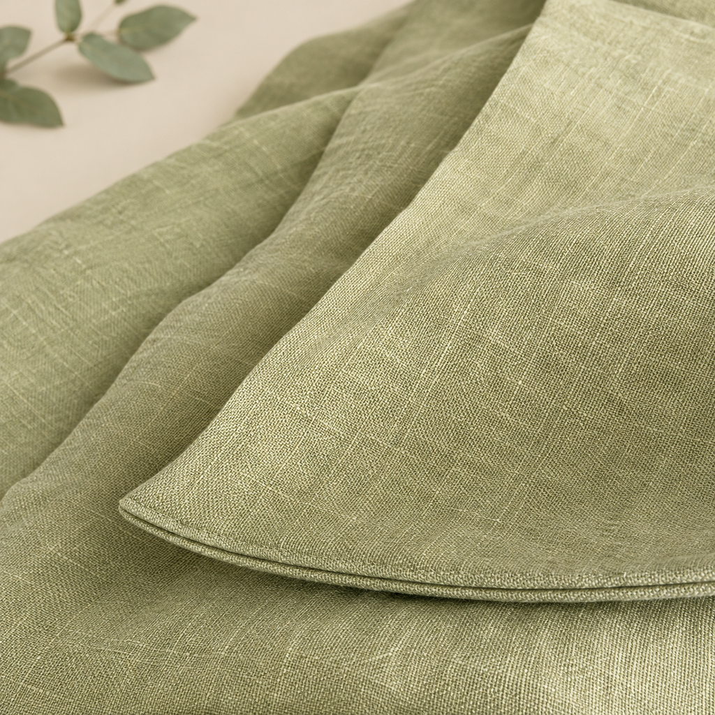 100% Natural Washed Linen Pillowcase