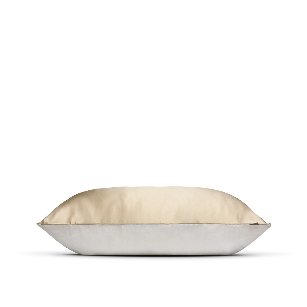 Natural Linen and silk  Pillowcase (two in one)